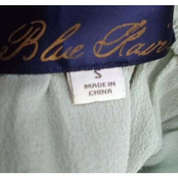 FRANCESCA'S BLUE RAIN MINT OFF-THE-SHOULDER TOP SZ.S EUC. - Picture 5 of 7